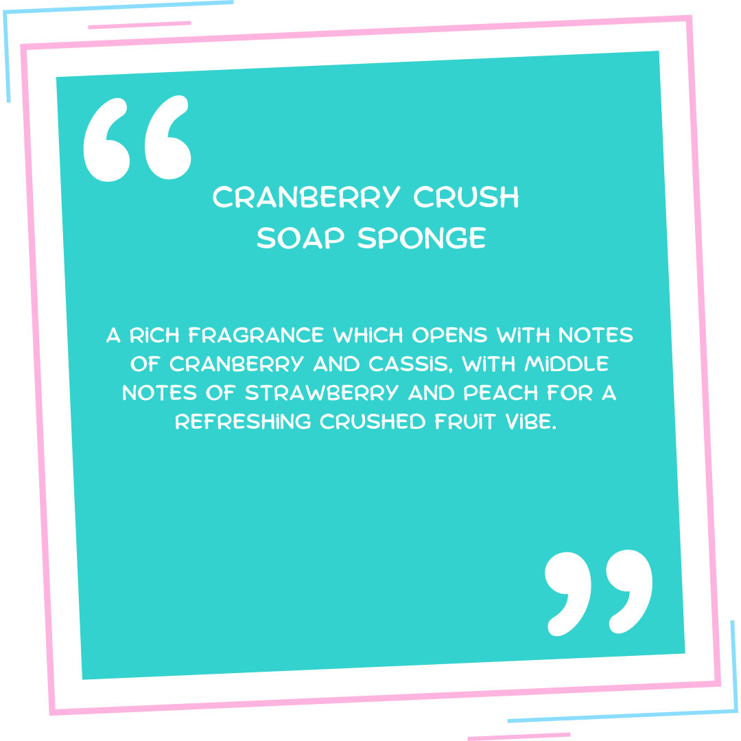 Cranberry Crush Soap Sponge