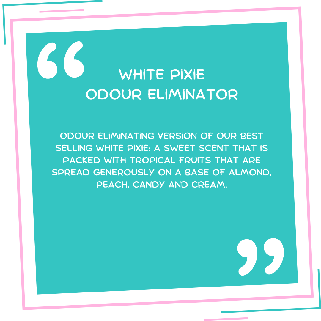 White Pixie Odour Eliminator Wax Melt Snap Bar