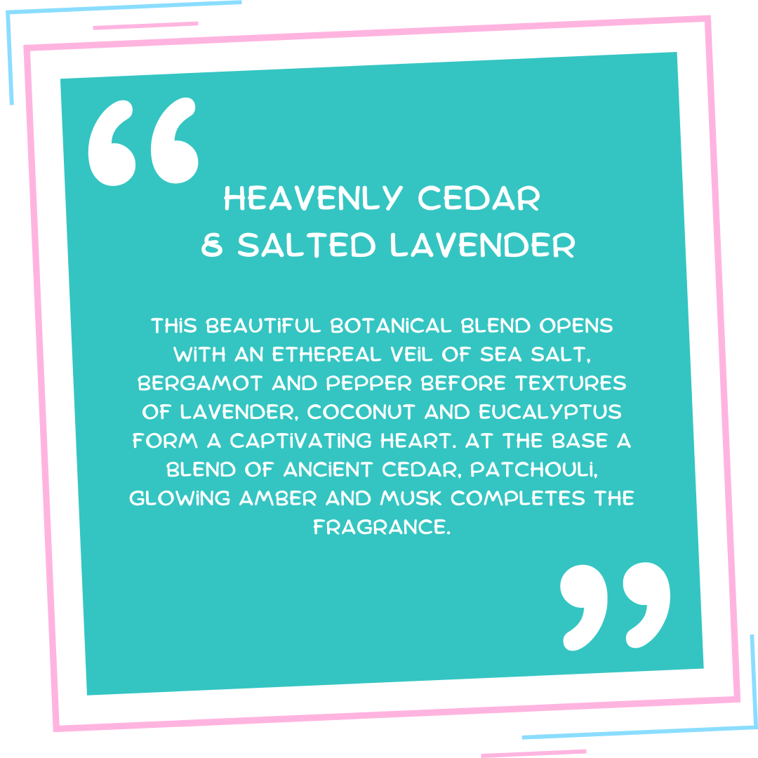 Heavenly Cedar & Salted Lavender Wax Melt Snap Bar