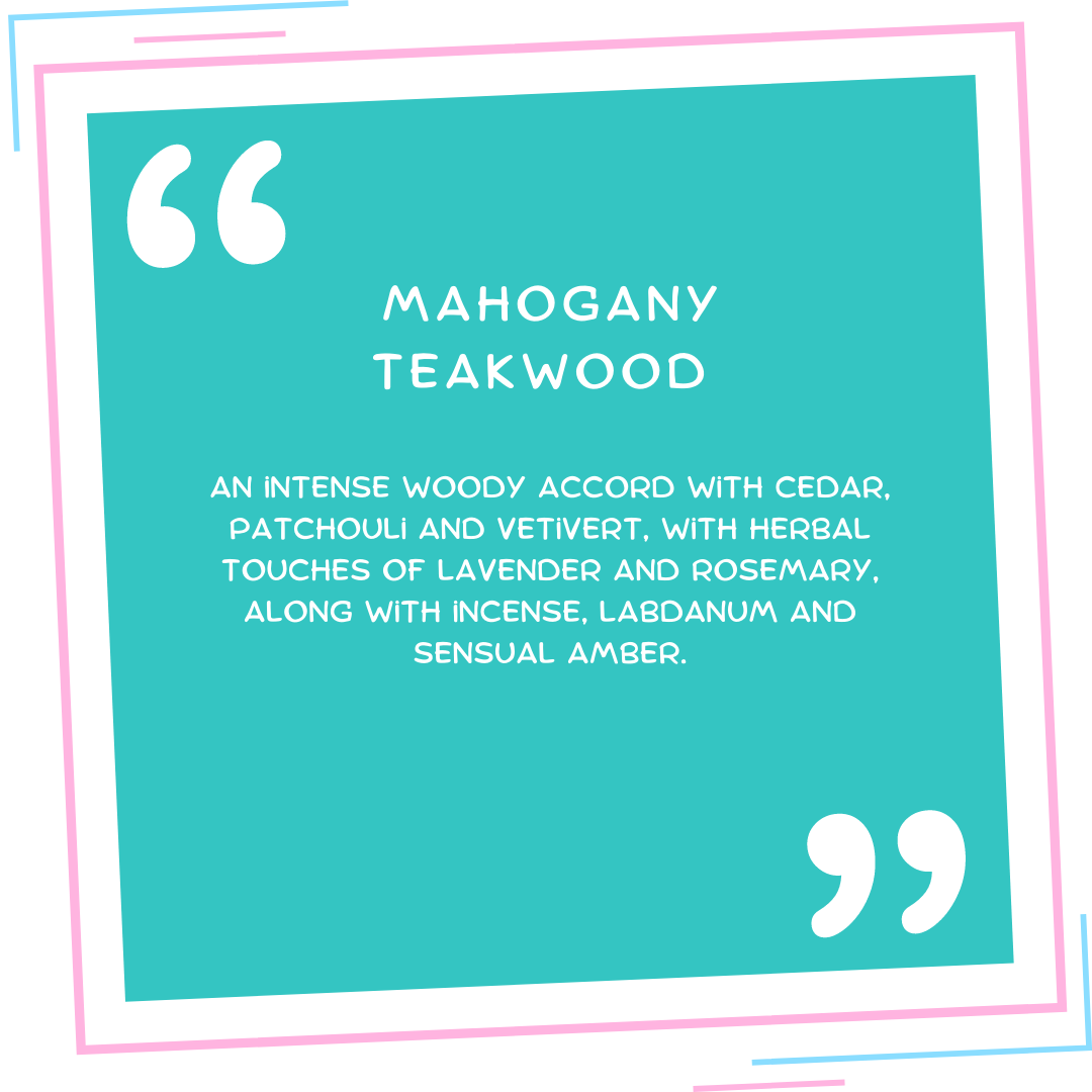 Mahogany Teakwood Wax Melt Snap Bar