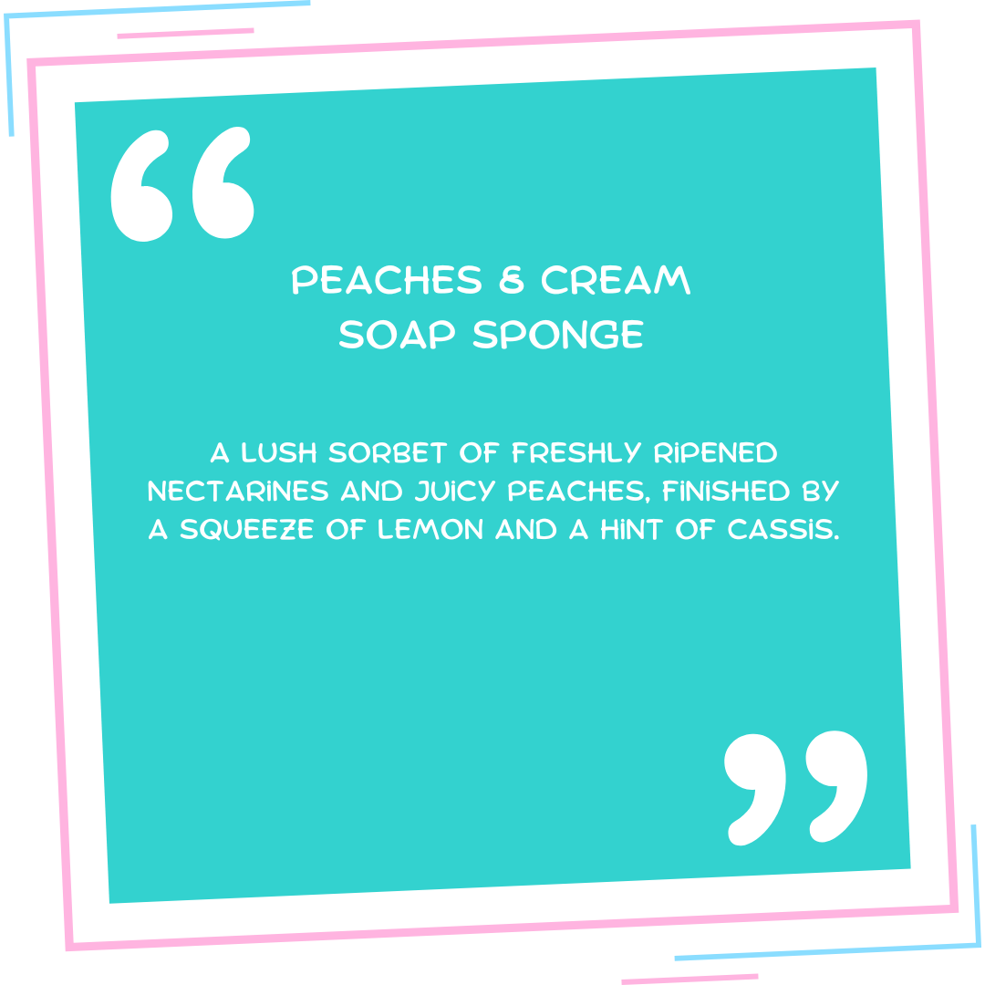 Peaches & Cream Soap Sponge